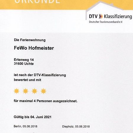 Ferienwohnung Uchte Eksteriør bilde